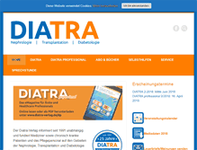 Tablet Screenshot of diatra-verlag.de